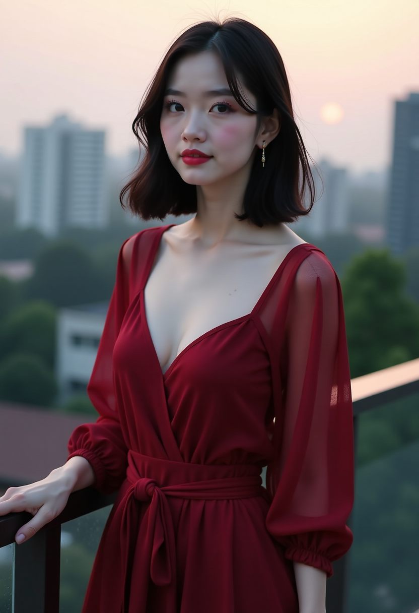 静谧湖畔的夜